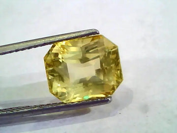 8.31 Ct Unheated Untreated Natural Ceylon Yellow Sapphire Gemstone