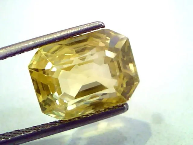 8.32 Ct GII Certified Unheated Untreated Natural Ceylon Yellow Sapphire Pukhraj
