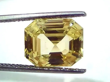 8.35 Ct IGI Certified Unheated Untreated Natural Ceylon Yellow Sapphire AAA - Venus Gems