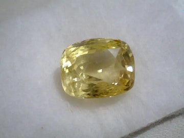 8.40 Carat Unheated Untreated Natural Ceylon Yellow Sapphire