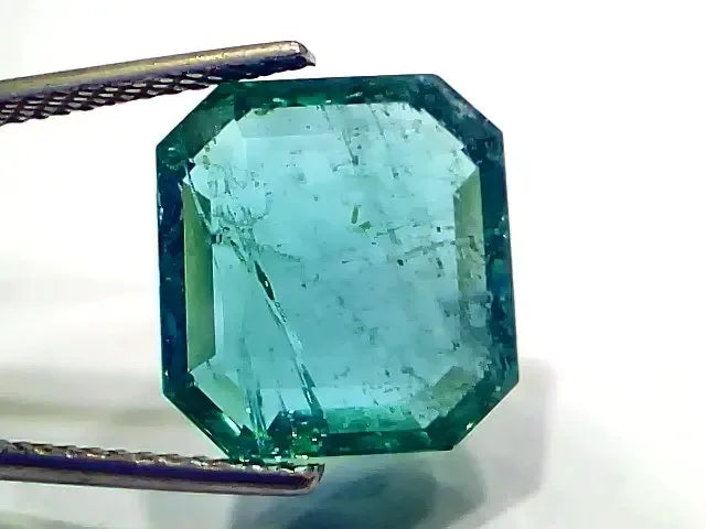8.45 Ct IGI Certified Untreated Natural Zambian Emerald Gemstone AAA - Venus Gems