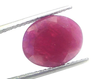 8.60 Ct Certified Unheated Untreated Natural New Burma Ruby - Venus Gems