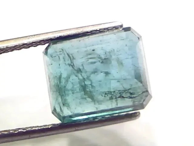 8.56 Ct Certified Untreated Natural Zambian Emerald Gemstone Panna - Venus Gems