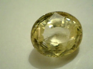8.58 Ct Unheated Untreated Natural Round Ceylon Yellow Sapphire