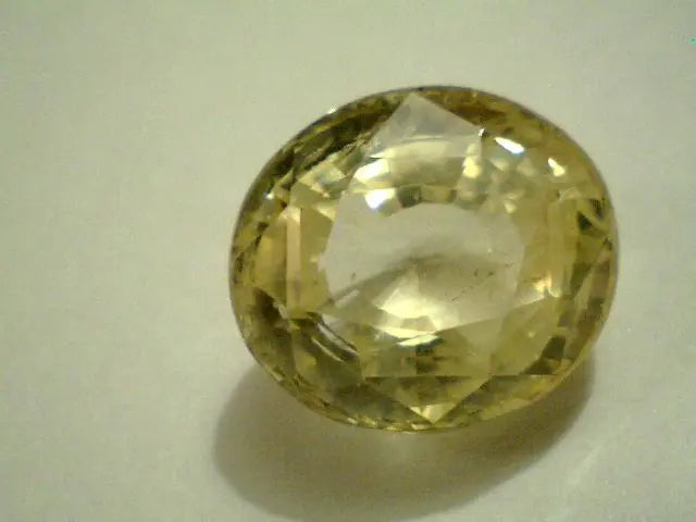 8.58 Ct Unheated Untreated Natural Round Ceylon Yellow Sapphire