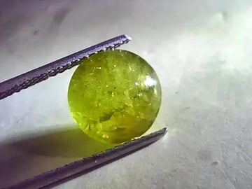 8.65 Ct Certified Untreated Natural Chrysoberyl Cats Eye,Lehsunia - Venus Gems