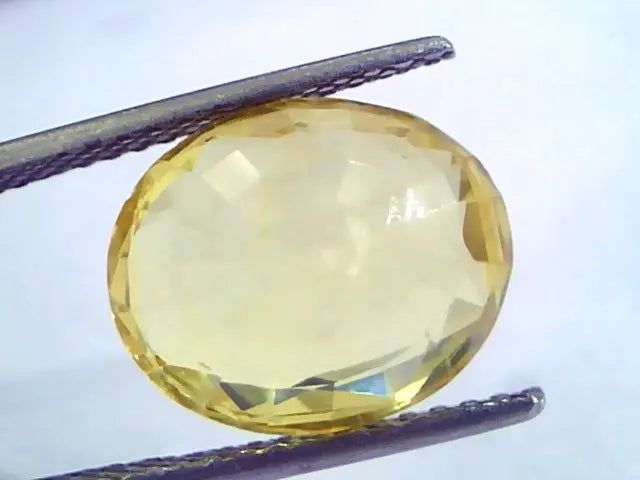 8.61 Ct Unheated Untreated Natural Ceylon Yellow Sapphire AAAAA