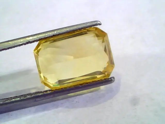 8.68 Ct Unheated Untreated Natural Ceylon Yellow Sapphire Gemstone