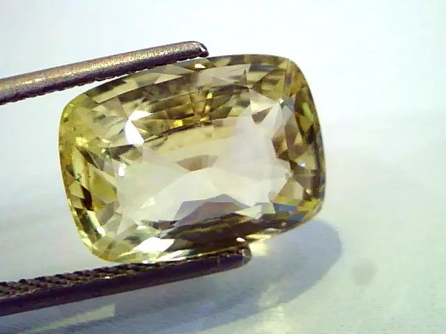 8.70 Ct Certified Unheated Untreated Natural Ceylon Yellow Sapphire