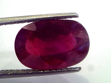 8.98 Ct Natural Ruby Gemstone Manek Gem for Sun (Heated)
