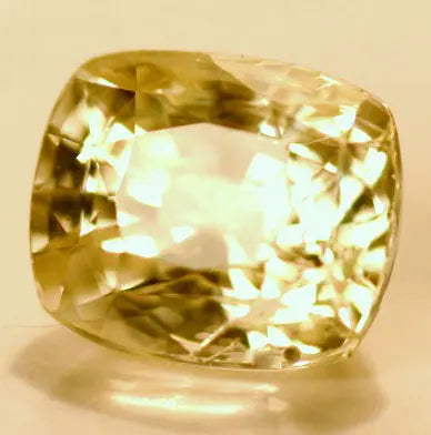 8.9 Carat Unheated Untreated Natural Ceylon Yellow Sapphire
