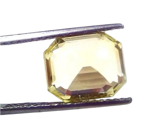 8.35 Ct IGI Certified Unheated Untreated Natural Ceylon Yellow Sapphire AAA - Venus Gems