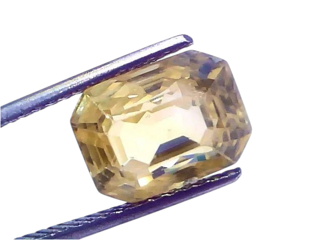 8.32 Ct GII Certified Unheated Untreated Natural Ceylon Yellow Sapphire Pukhraj - Venus Gems