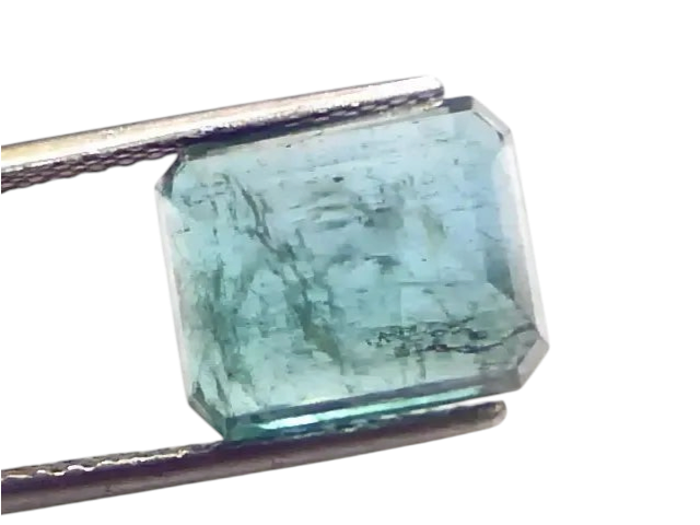 8.56 Ct Certified Untreated Natural Zambian Emerald Gemstone Panna - Venus Gems