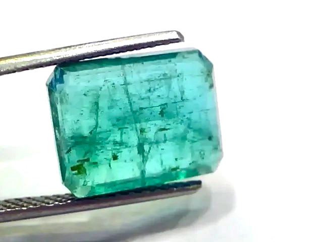 8.28 Ct GII Certified Untreated Natural Zambian Emerald Gems AAA - Venus Gems