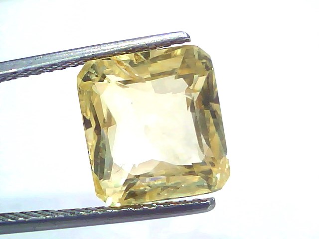 9.07 Ct IGI Certified Unheated Natural Ceylon Yellow Sapphire Pukhraj – 9.96 Ratti