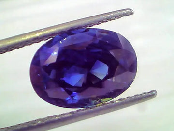 9.09 Ct Unheated Untreated Natural Ceylon Deep Blue Sapphire AAAAA