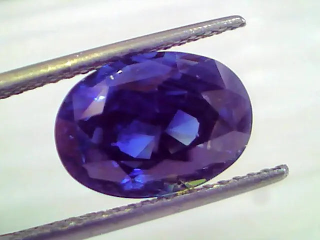 9.09 Ct Unheated Untreated Natural Ceylon Deep Blue Sapphire AAAAA