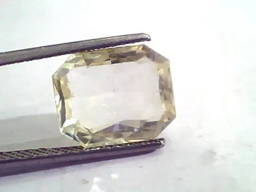 9.12 Ct Unheated Untreated Natural Ceylon Yellow Sapphire Stone - Venus Gems
