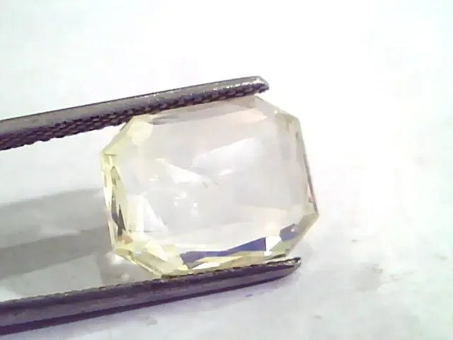 9.12 Ct Unheated Untreated Natural Ceylon Yellow Sapphire Stone - Venus Gems