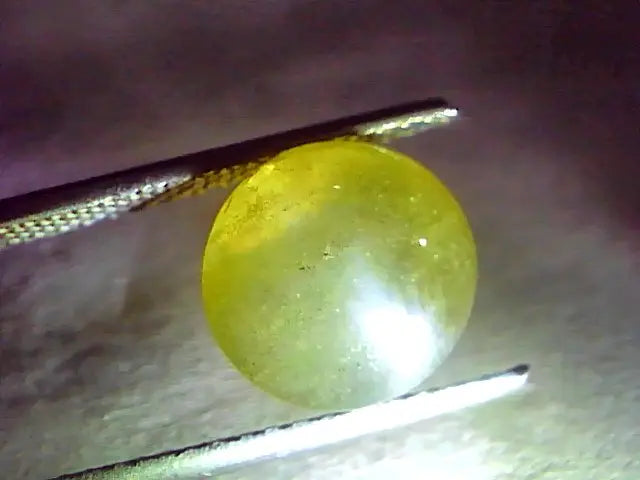 9.15 Ct IGI Certified Untreated Natural Ceylon Chrysoberyl Cats Eye Stone