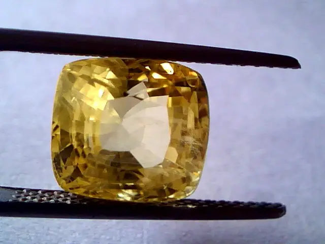 9.02 Ct Unheated Untreted Natural Ceylon Yellow Sapphire Pukhraj