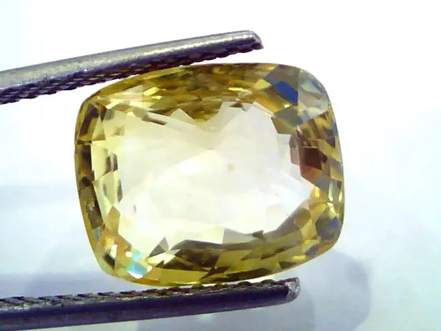 9.20 Ct Unheated Untreated Natural Ceylon Yellow Sapphire/Pukhraj AAA