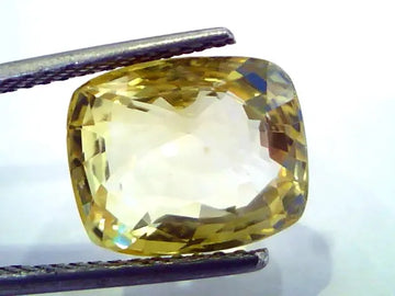 9.20 Ct Unheated Untreated Natural Ceylon Yellow Sapphire/Pukhraj AAA