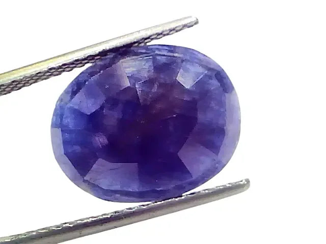 9.32 Ct Certified Unheated Untreated African Blue Sapphire Neelam Stone - Venus Gems