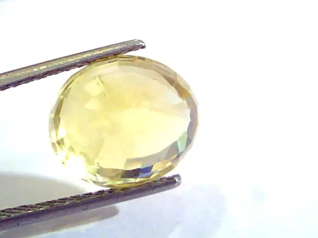 9.28 Ct Unheated Untreated Natural Ceylon Yellow Sapphire/Pukhraj