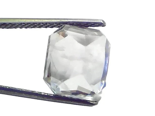 9.29 Ct GII Certified Unheated Untreated Natural Ceylon White Sapphire AA - Venus Gems