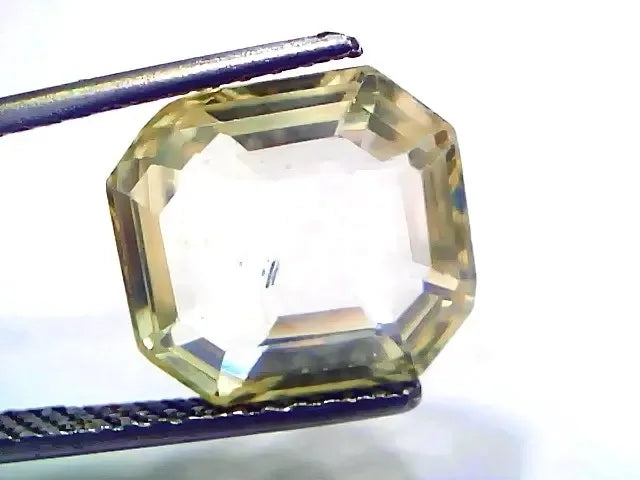 9.27 Ct GII Certified Unheated Untreated Natural Ceylon Yellow Sapphire - Venus Gems