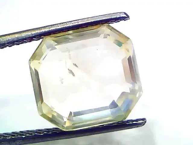 9.27 Ct GII Certified Unheated Untreated Natural Ceylon Yellow Sapphire - Venus Gems