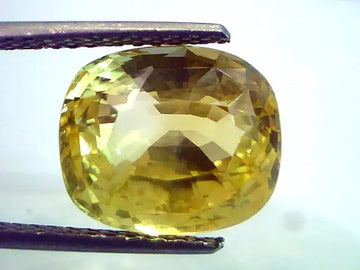 9.32 Ct Unheated Untreated Natural Ceylon Yellow Sapphire AAA