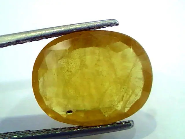 9.51 Ct IGL Certified Natural Bangkok Yellow Sapphire/Pukhraj Heated