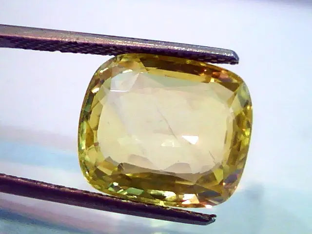 9.68 Ct Unheated Untreated Natural Ceylon Yellow Sapphire AAA