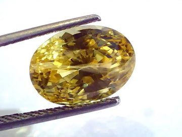 9.68 Ct Unheated Untreated Natural Ceylon Yellow Sapphire/Pukhraj AA