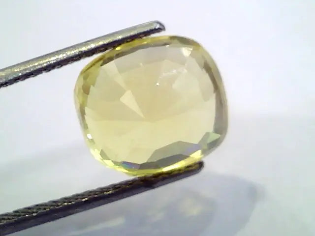 9.68 Ct Unheated Untreated Natural Ceylon Yellow Sapphire Pukhraj