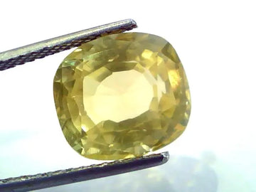9.68 Ct Unheated Untreated Natural Ceylon Yellow Sapphire Pukhraj
