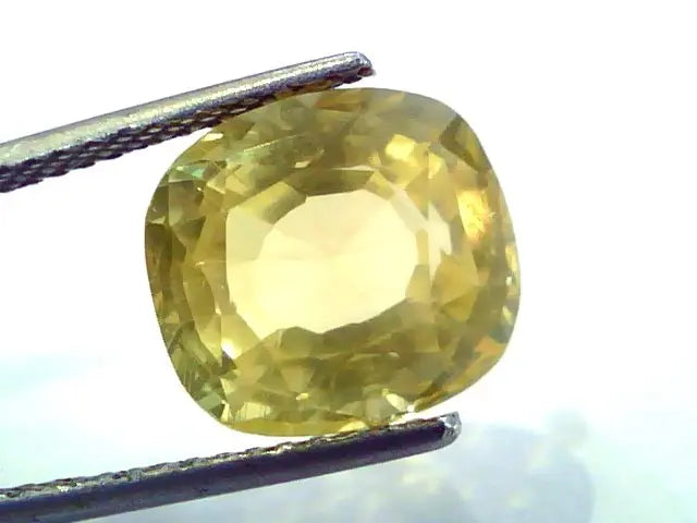 9.68 Ct Unheated Untreated Natural Ceylon Yellow Sapphire Pukhraj