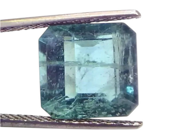 9.66 Ct Certified Untreated Natural Zambian Emerald Gemstone Panna - Venus Gems