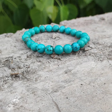 Natural Firoza Bracelet - Original Turquoise Gemstone Bracelet for Protection & Good Fortune