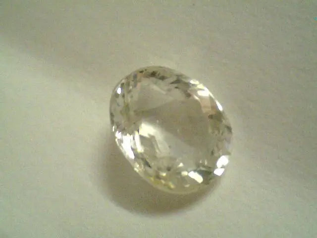 3.47 Carat Unheated Untreated Natural Ceylon White Sapphire