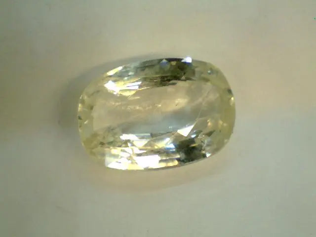 6.85 Carat Natural White Sapphire Unheated Untreated From Ceylon