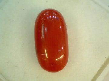 2.85 Natural Italian Coral Oval Shaped,Real Moonga