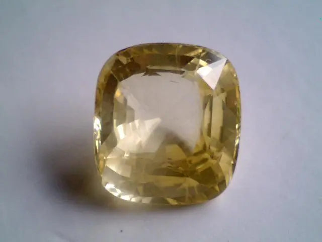 Huge 11.18 Ct Unheated Untreated Natural Ceylon Yellow Sapphire