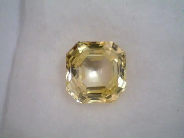 6.38 Carat Unheated Untreated Natural Ceylon Yellow Sapphire