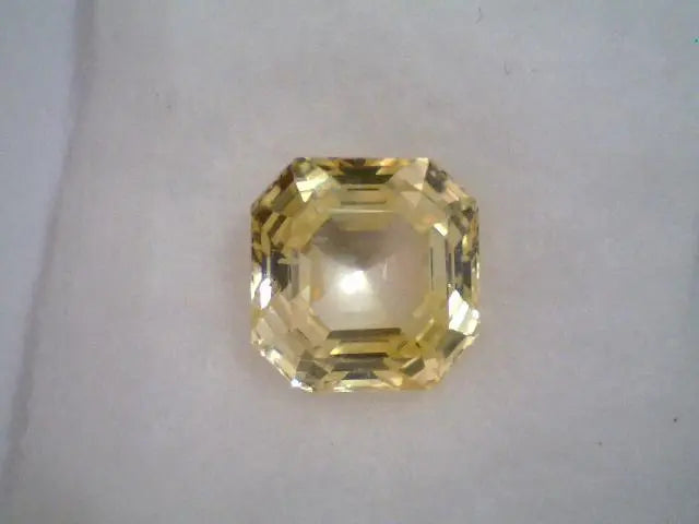 6.38 Carat Unheated Untreated Natural Ceylon Yellow Sapphire