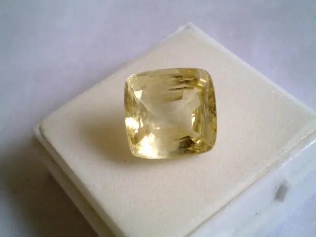 6.11 Ct Unheated Untreated Natural Ceylon Yellow Sapphire A+