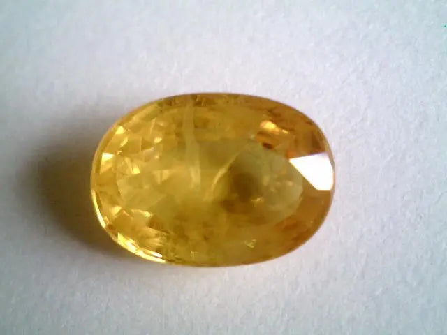 5.10 Carat Natural Bangkok Yellow Sapphire Gemstone